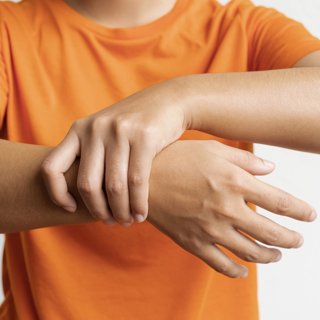 Inability to rotate the forearm