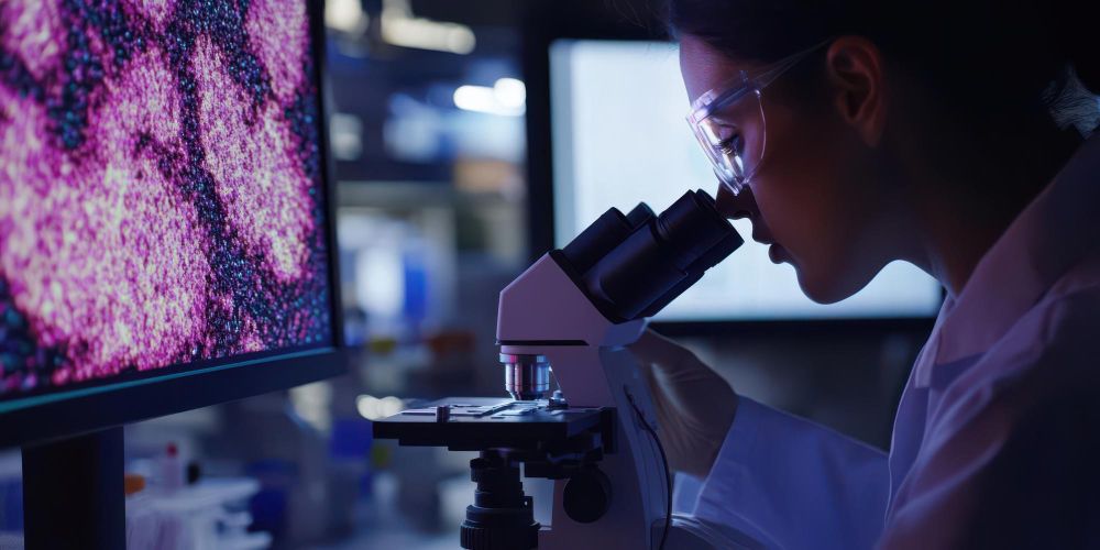 Pathology lab microscopy at Healic