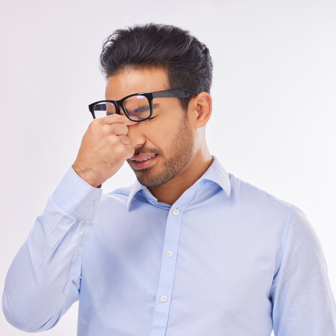 Poor vision not corrected by glasses